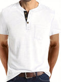 Herr T-shirt | Med Knappar | Med Knappar | Sommar
