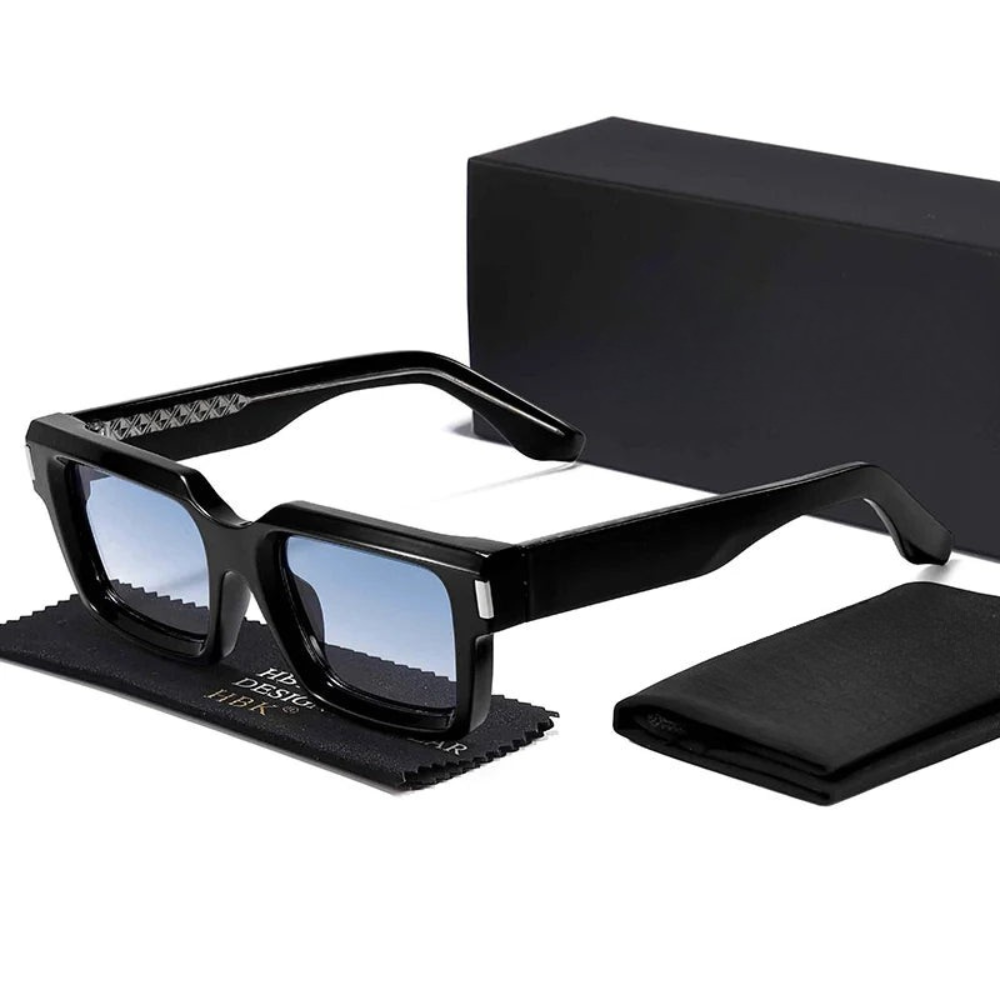 Herr Solglasögon | Fyrkantig Ram | Urban Stil | Sommar
