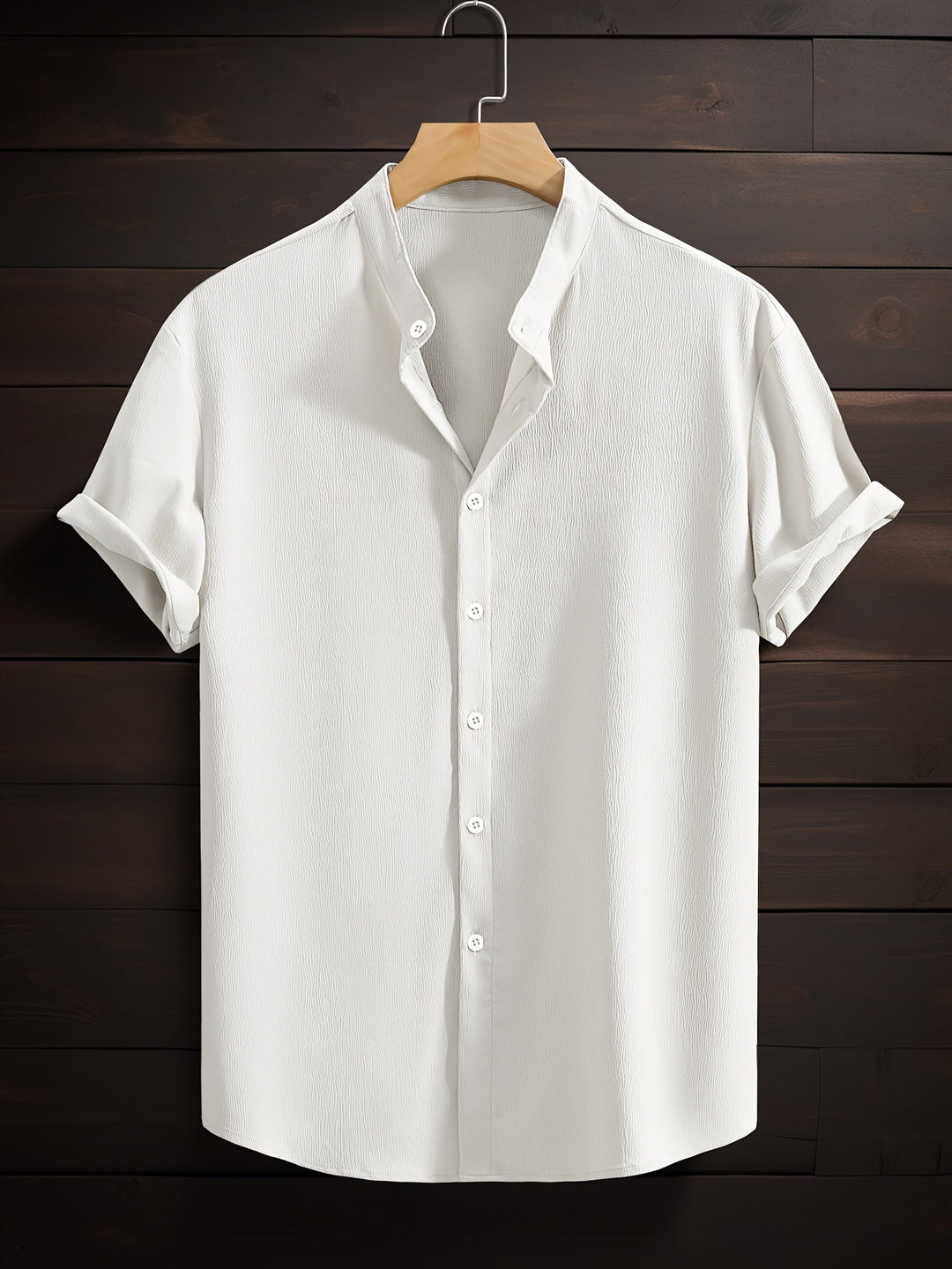 Herr Skjorta | Elegant | Med Knappar | Sommar