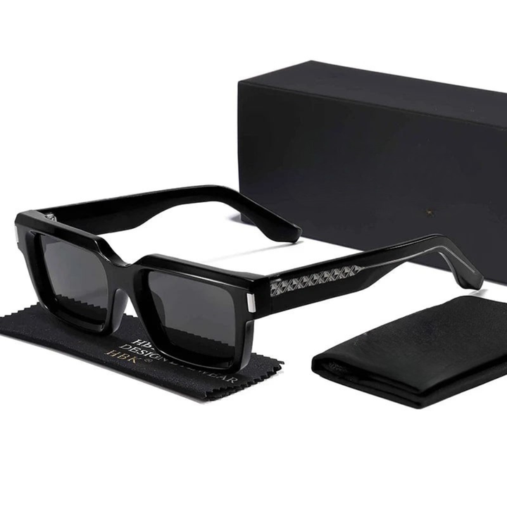 Herr Solglasögon | Fyrkantig Ram | Urban Stil | Sommar