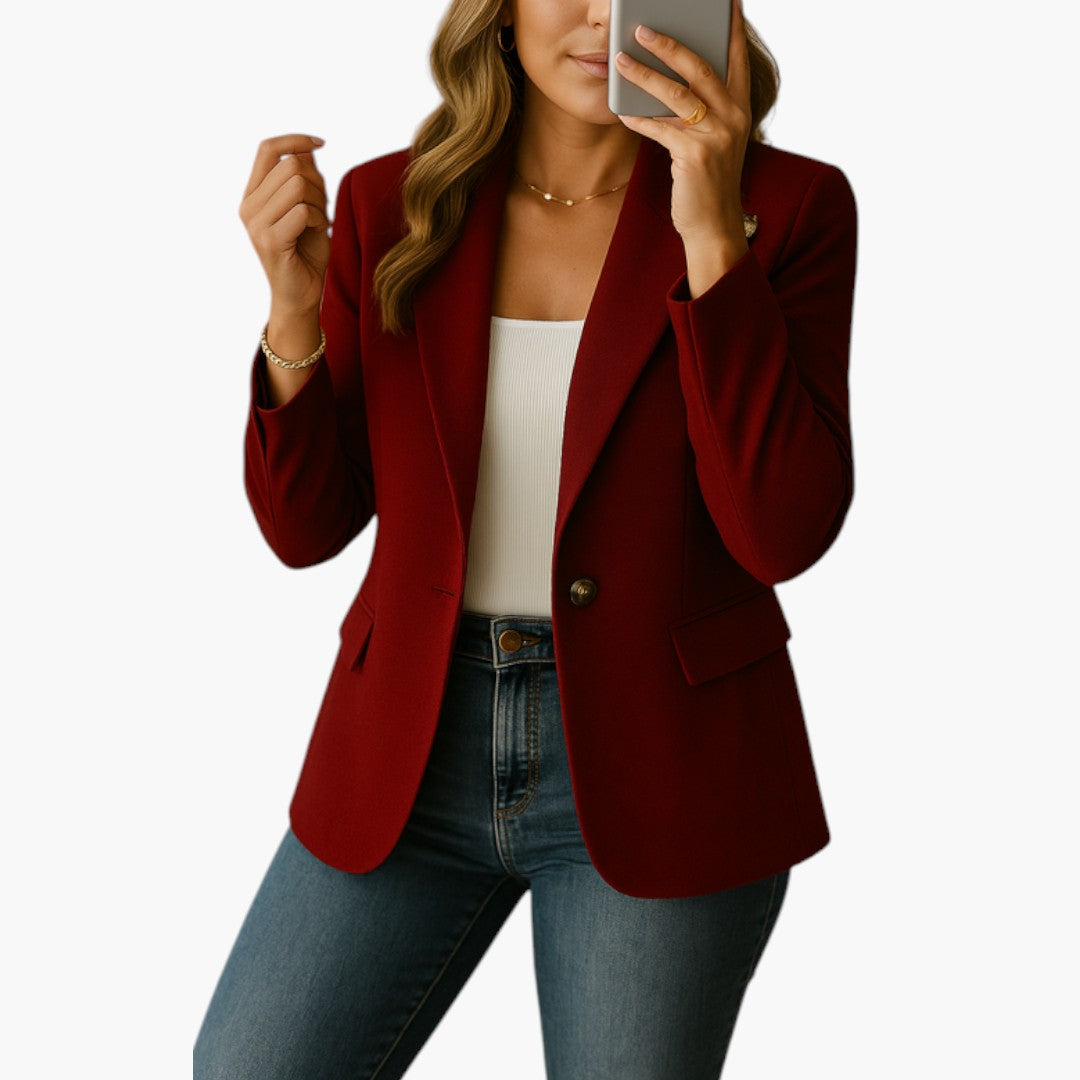 Dam Blazer | Elegant | Lång Ärm | Höst