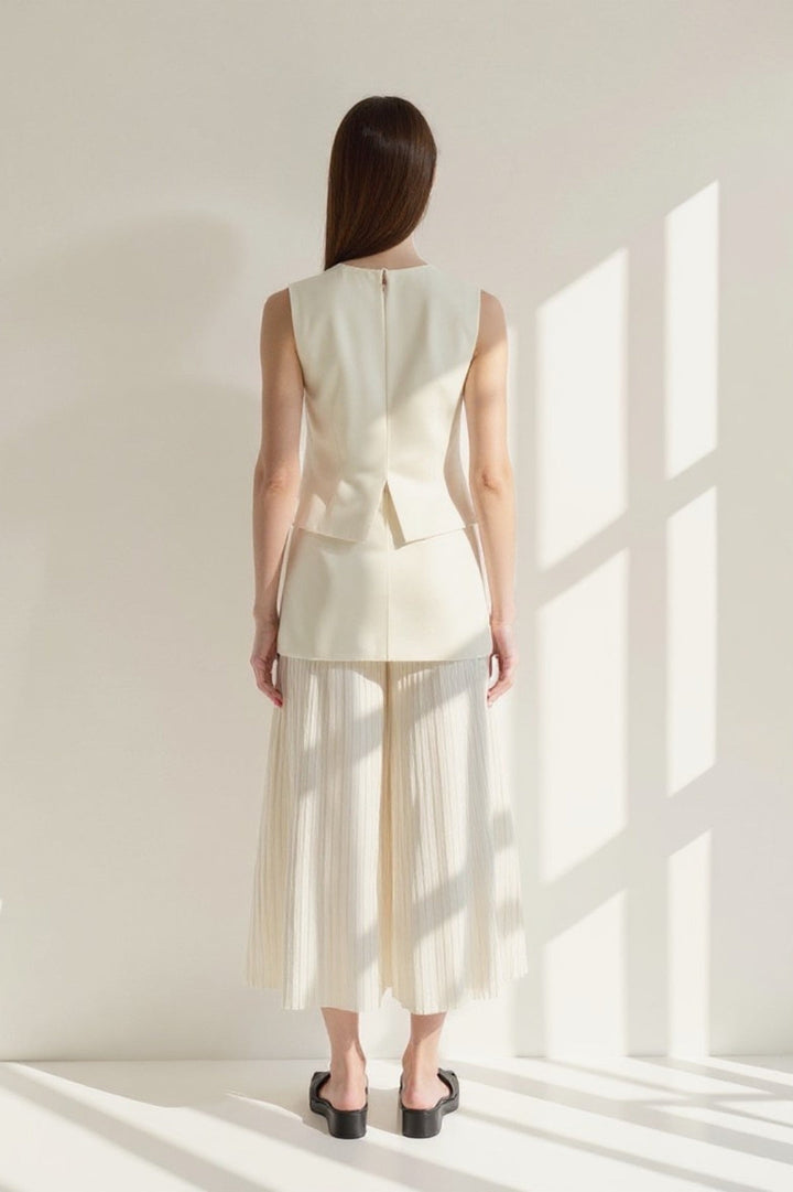 Dam Set | Elegant | Ärmlös Silhuett | Sommar