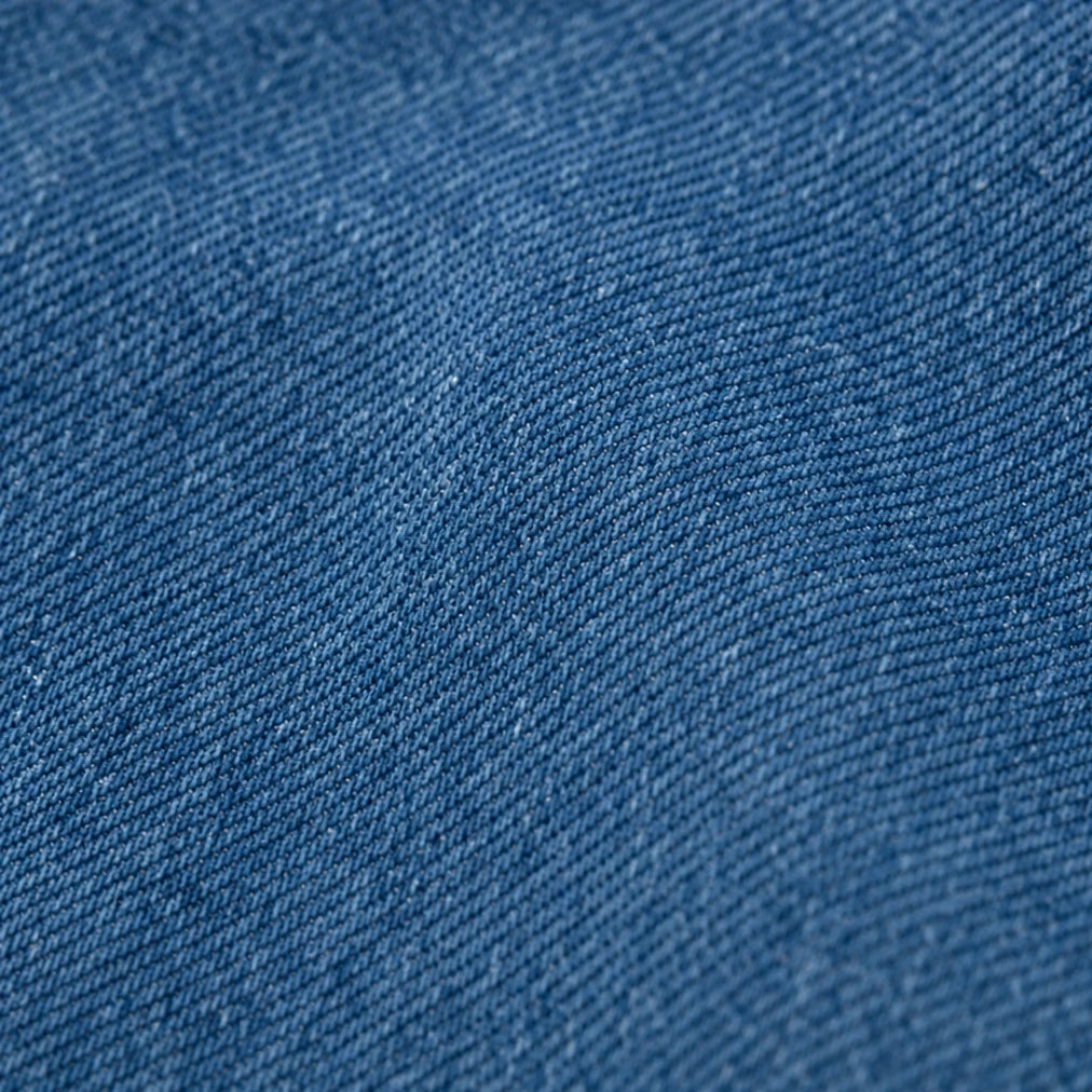 Dam Asymmetrisk Denimjacka - Skjortkrage och Diagonala Knappar