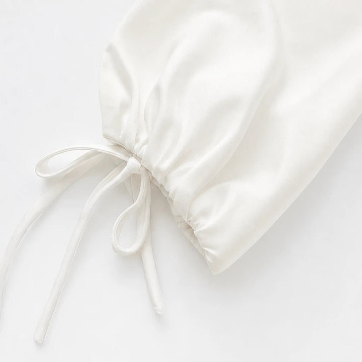 Dam Crop Top och vida byxor set - Enfärgad
