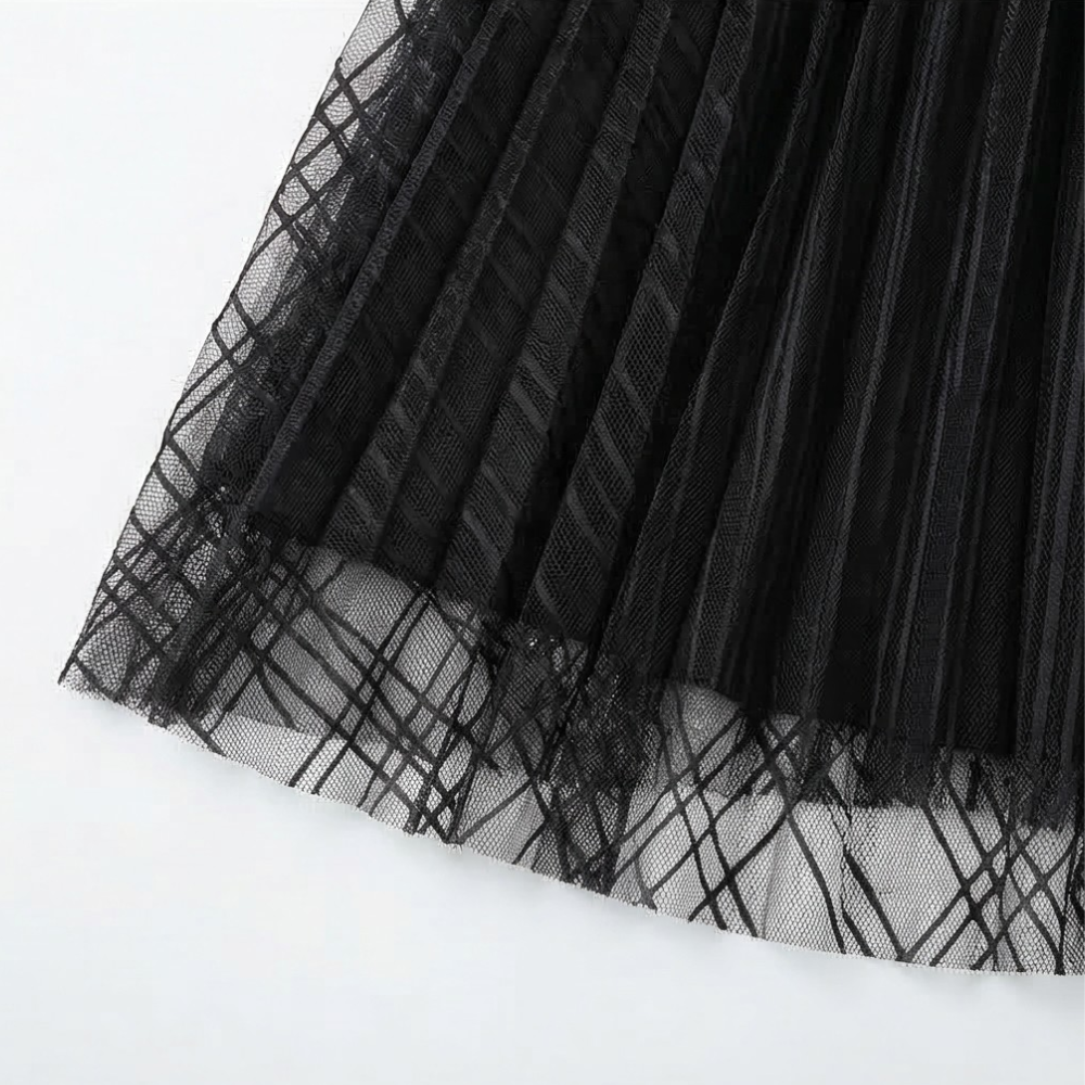 Dam Elegant Midi Klänning med Fladdermöss - Festlig