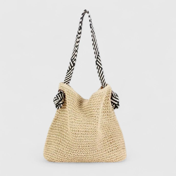 Dam Handvävd Boho Väska - Sofistikerad Stil - Naturlig Beige