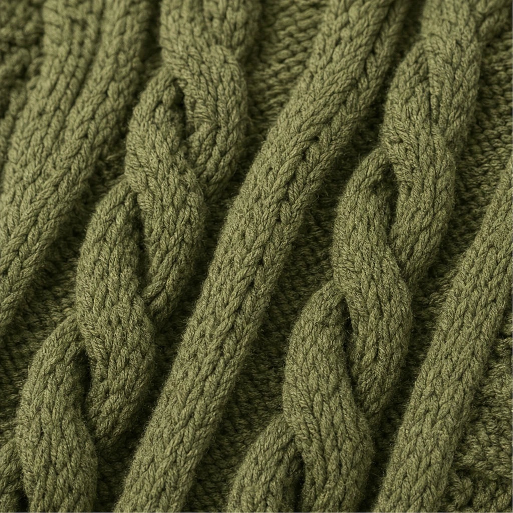 Dam Kabelstickad Långkardigan - Oversized Passform