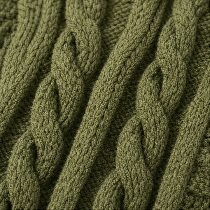 Dam Kabelstickad Långkardigan - Oversized Passform