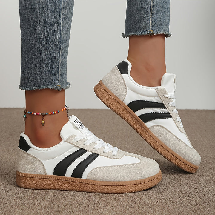 Dam Klassiska Snygga Sneakers - Vit