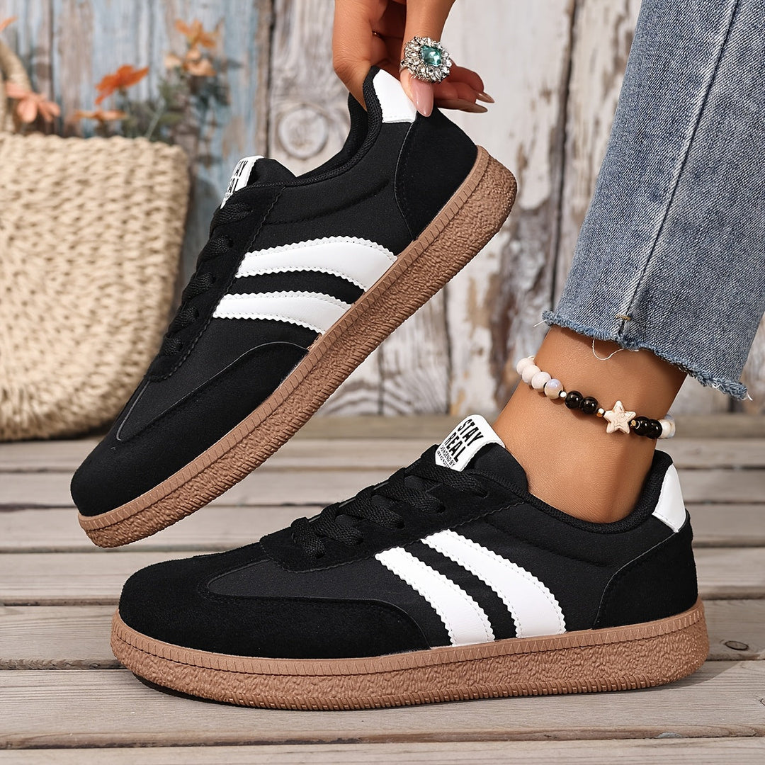 Dam Klassiska Snygga Sneakers - Vit