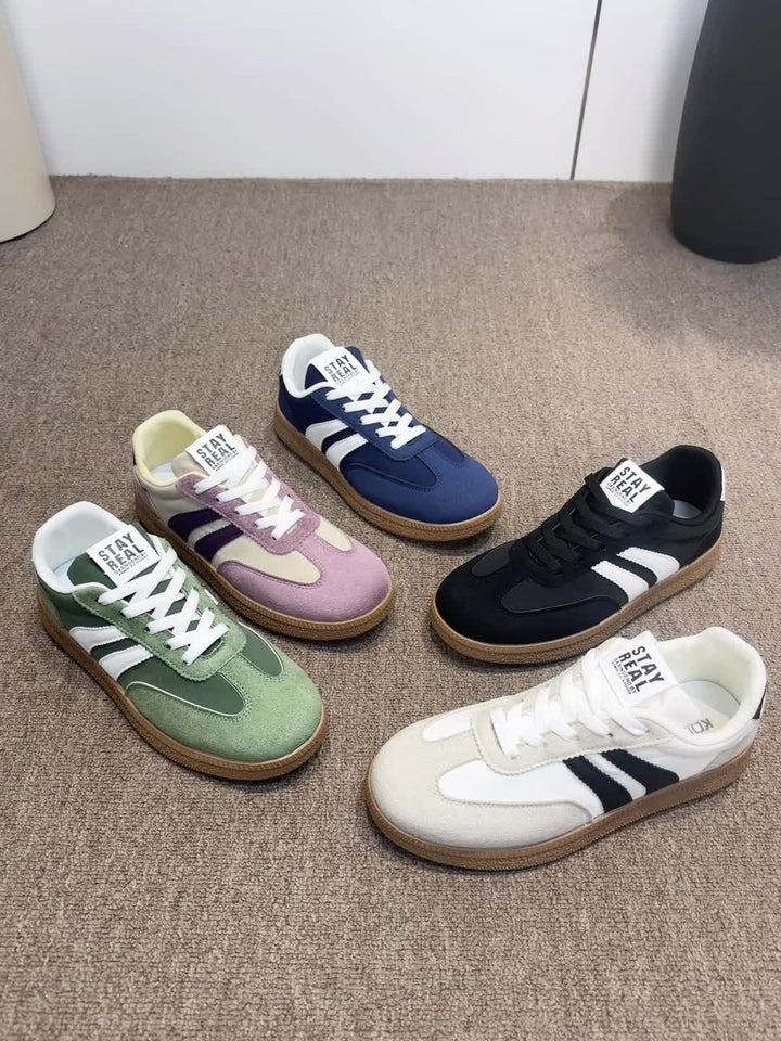 Dam Klassiska Snygga Sneakers - Vit