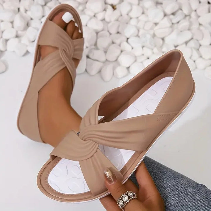 Dam Kuddat Korsband Sandal - Elegant Komfort