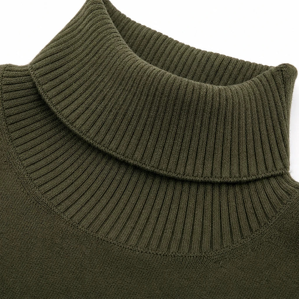 Dam Maxiklänning med Högt Halsband och Fickor - Elegant Vardagsklännin