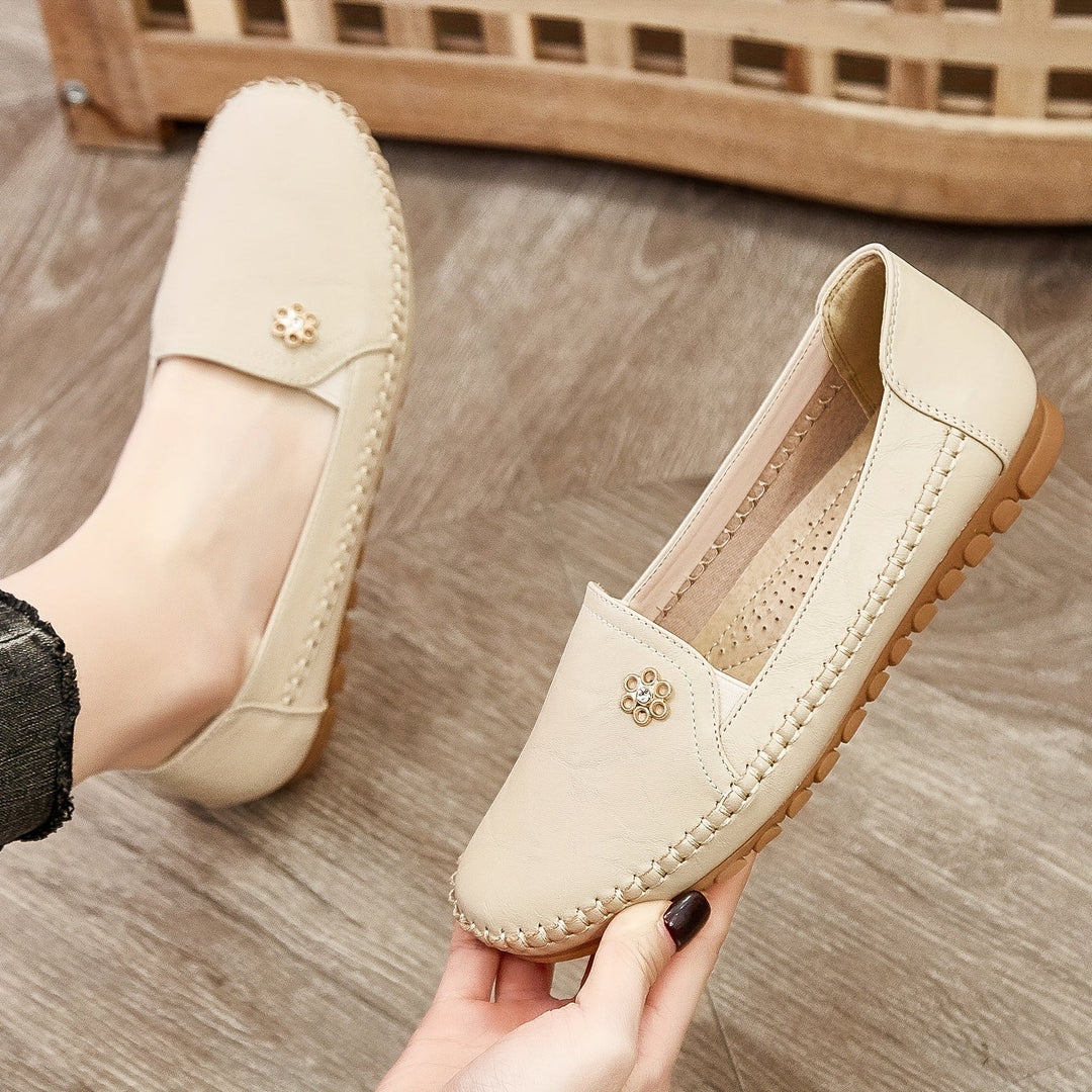 Dam Mjuka Loafers - Bekväm Slip-On Elegans