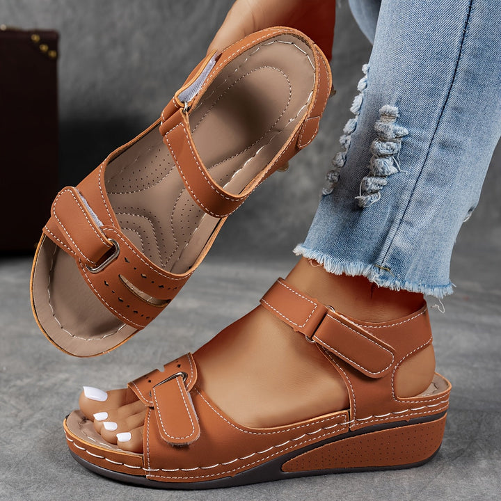 Dam Ortopedisk Sandal - Elegant och Bekväm - Brun