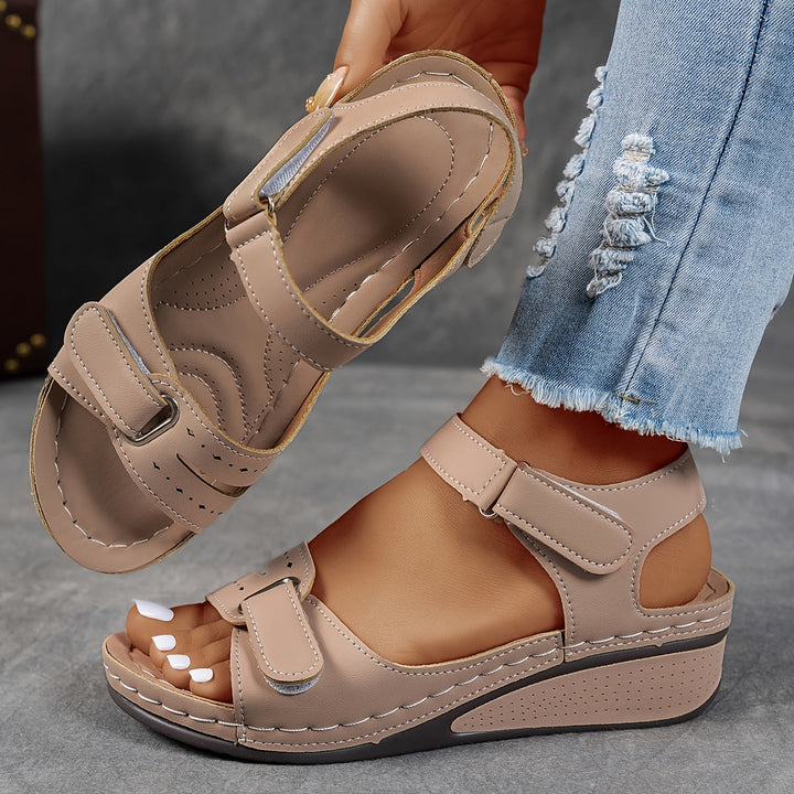 Dam Ortopedisk Sandal - Elegant och Bekväm - Khaki