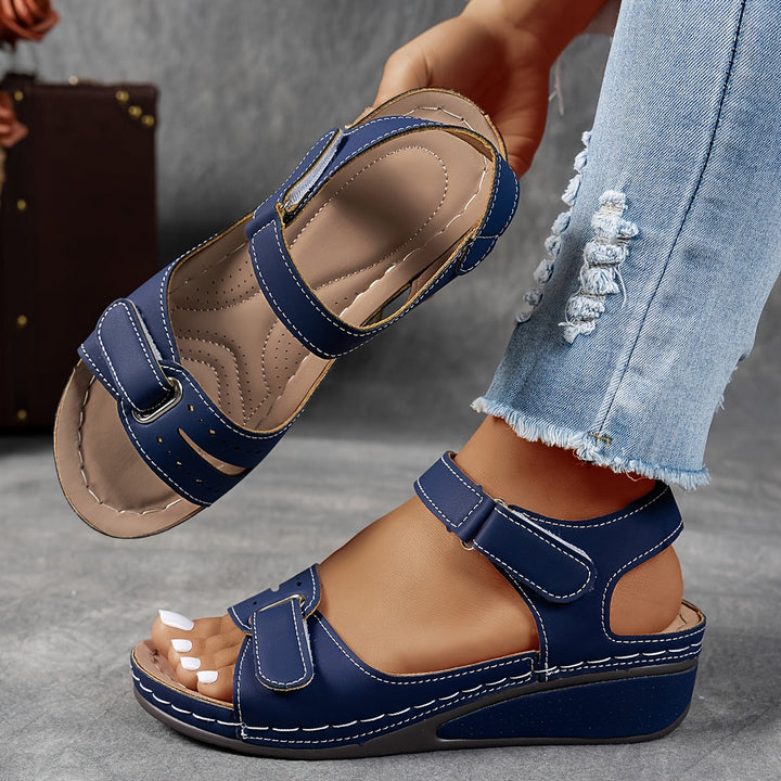 Dam Ortopedisk Sandal - Elegant och Bekväm - Marinblå