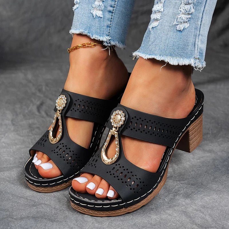 Dam ortopediska sandaler - Elegant komfort