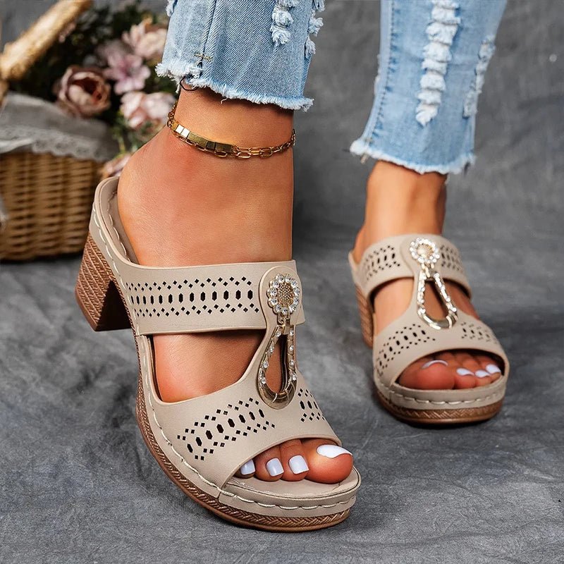 Dam ortopediska sandaler - Elegant komfort