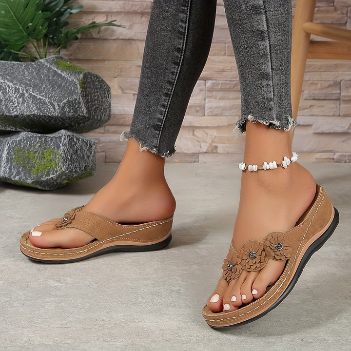 Dam Ortopediska Sandaler - Sommarkomfort med Stil - Rosa