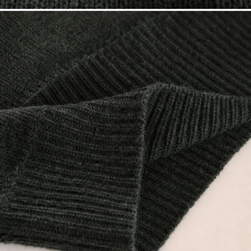Dam Oversized V-ringning Stickad Tröja - Mjuk och Elegant