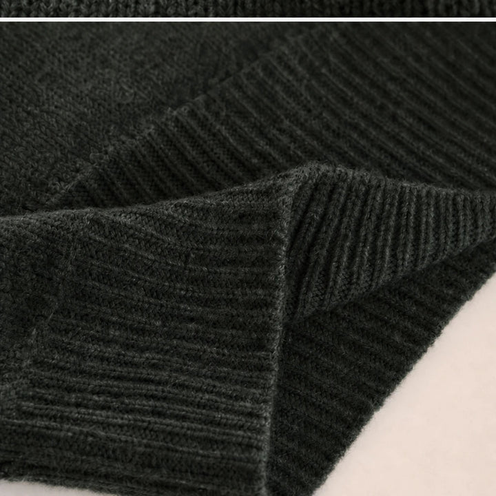 Dam Oversized V-ringning Stickad Tröja - Mjuk och Elegant