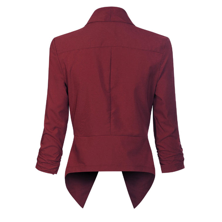 Dam Öppen Blazer med Drapering - Klassisk Elegans