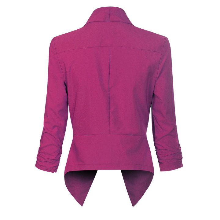 Dam Öppen Blazer med Drapering - Klassisk Elegans