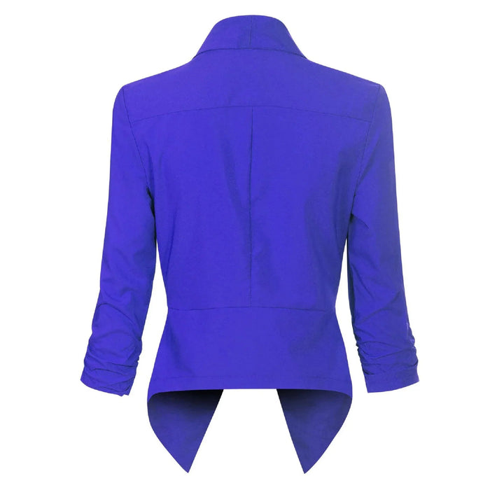 Dam Öppen Blazer med Drapering - Klassisk Elegans