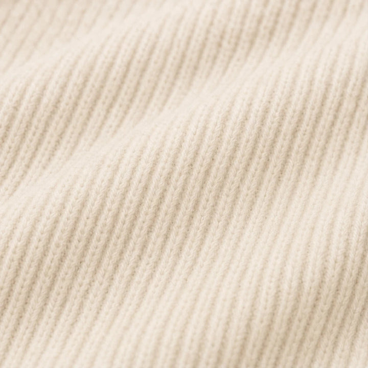 Dam Ribbad Trikåset med Vida Ben - Minimalistisk