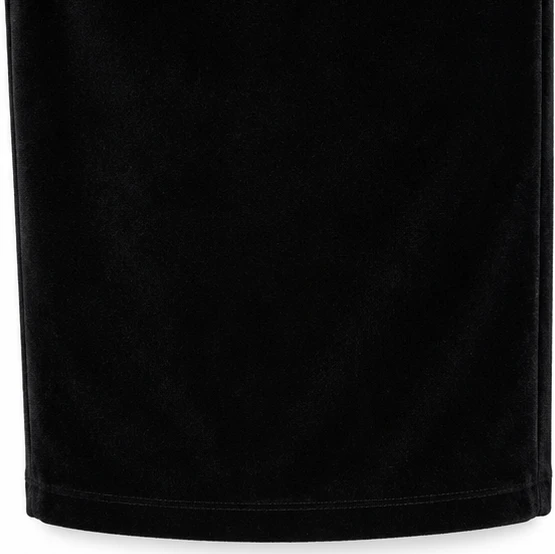 Dam Sammetslook Midiklänning med Rosettdetalj - Elegant