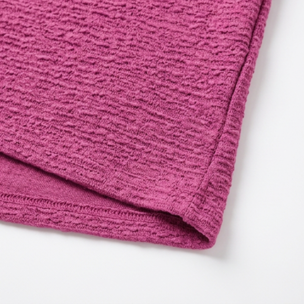 Dam Sommarklänning med Djupa Fickor - Skrynklig Knit