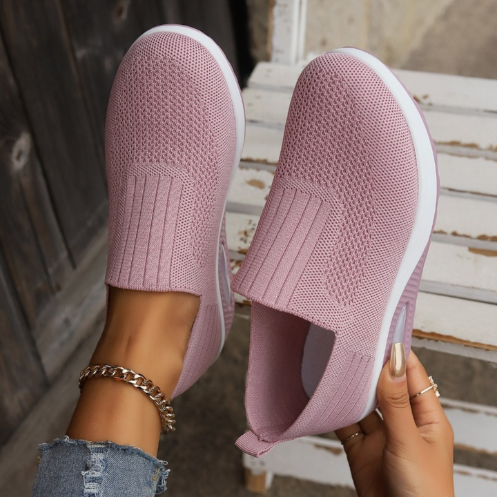 Dam Stoppade Slip-On Sneakers - Bekväm Vardagssko