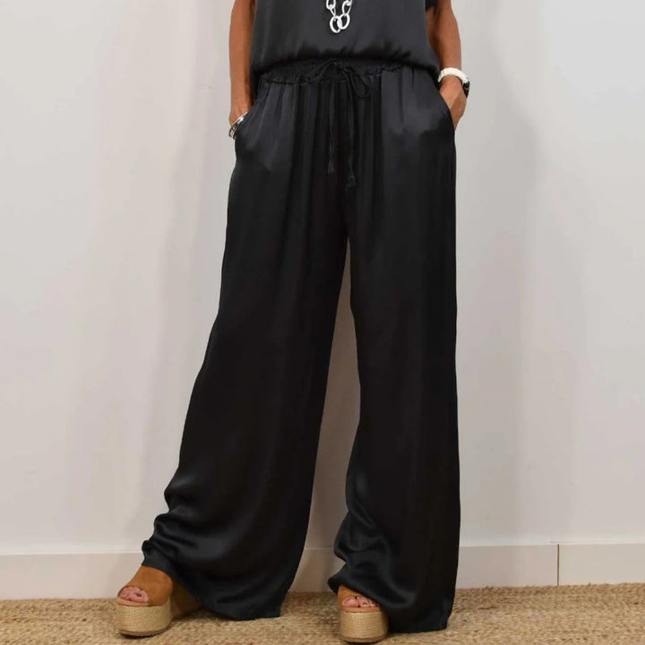 Dam Tvådelad Set Blus och Byxor - Elegant