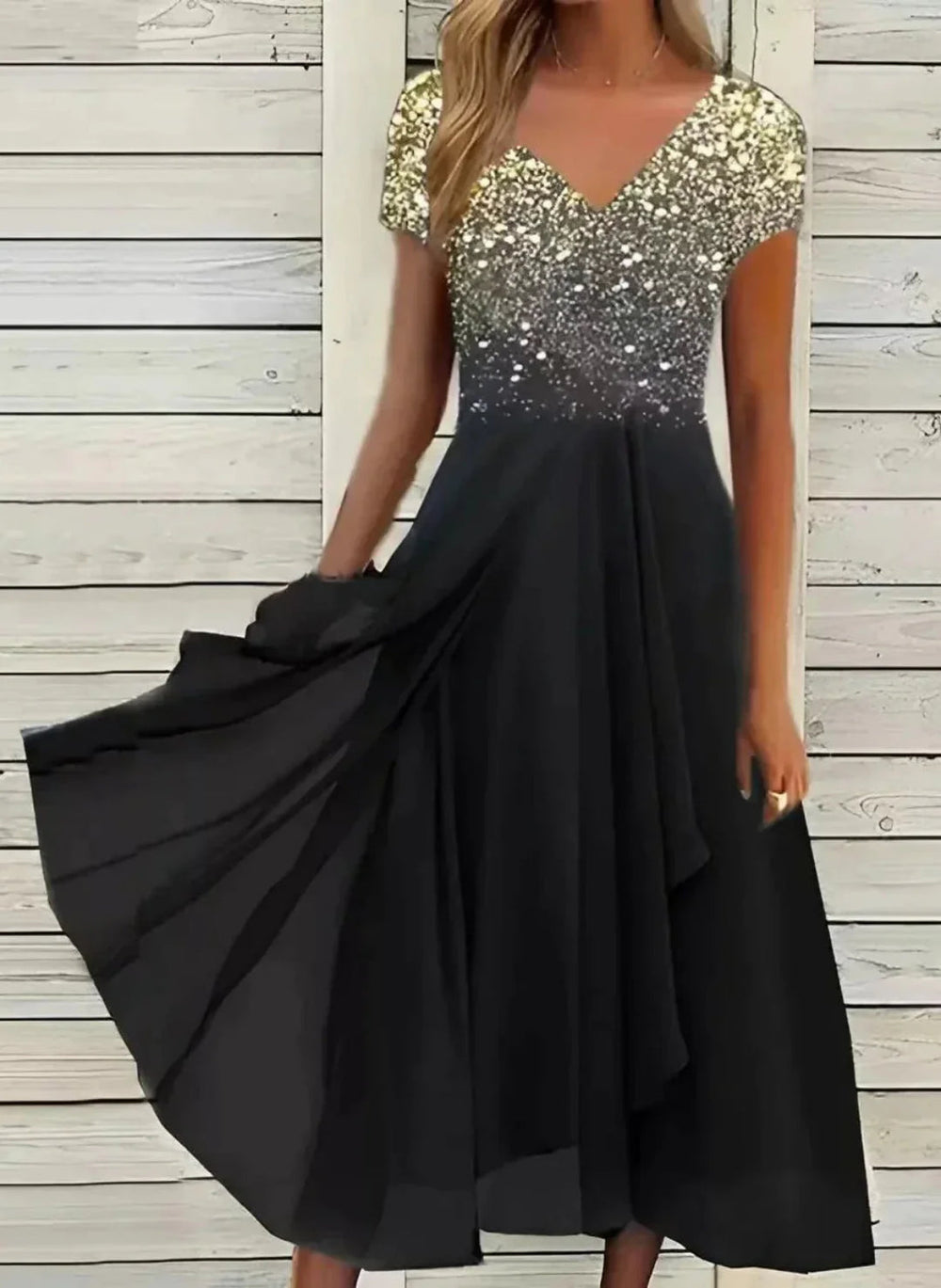 Dam Klänning | Elegant &amp; Glamourös | Figurnära Passform