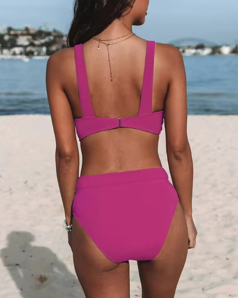 Bikini-set för dam | Hög midja | Halterneck &amp; 2-delat | Unik design