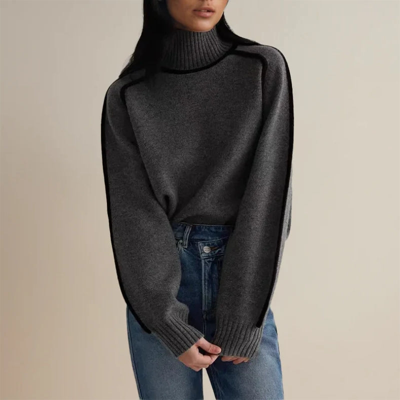 Polotröja för Kvinnor | Varm & Elegant | Vinterfavorit | Premiumstickad struktur