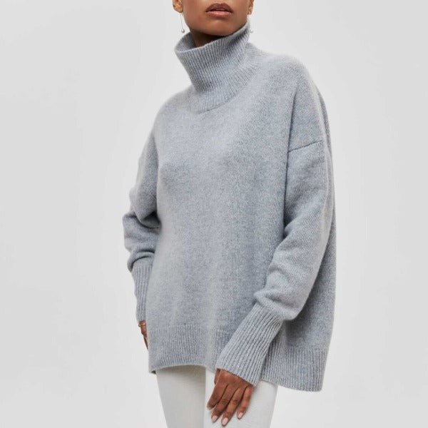 Dam Polotröja | Varm & Mångsidig | Avslappnad Passform | Mikrofiber & Polyester