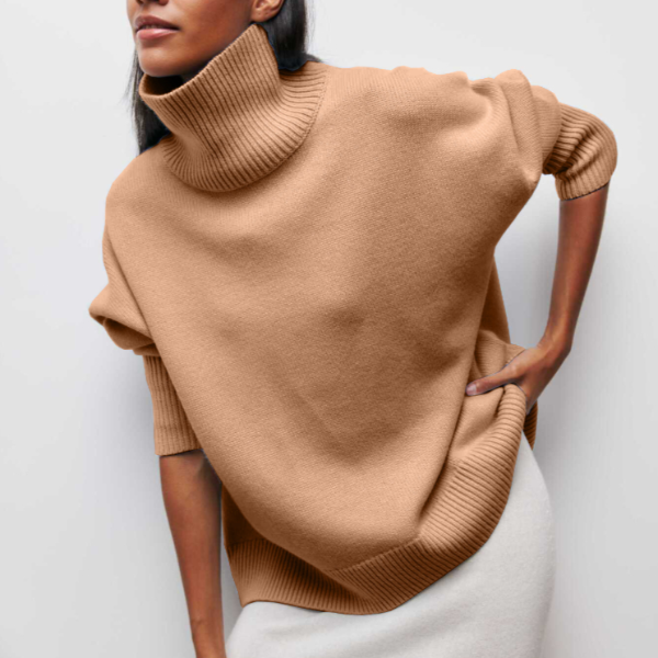 Dam Polotröja | Varm & Mångsidig | Avslappnad Passform | Mikrofiber & Polyester