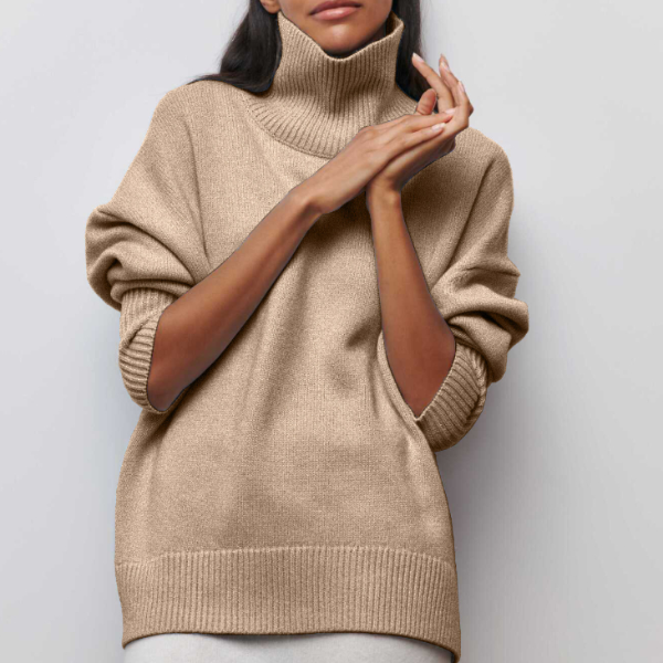 Dam Polotröja | Varm & Mångsidig | Avslappnad Passform | Mikrofiber & Polyester