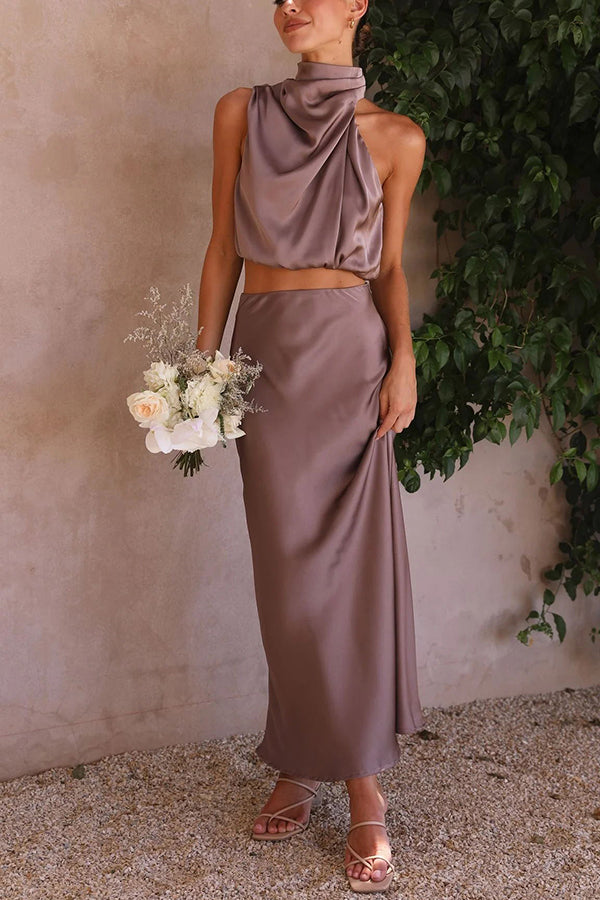 Maxikjol-Set för Dam | Elegant & Flödande | Mångsidig Stil | Polyester