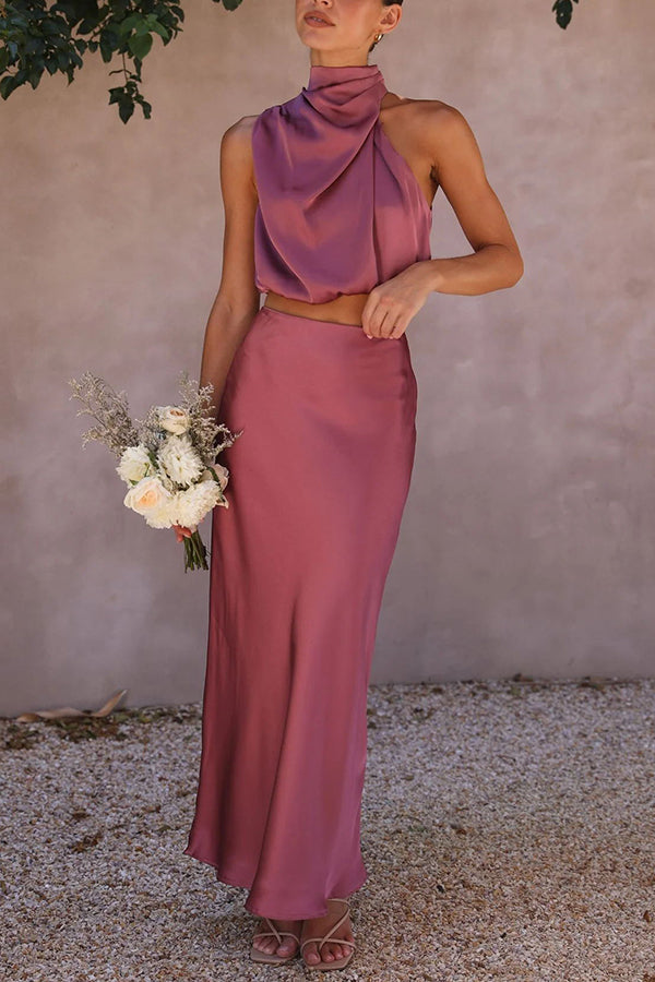 Maxikjol-Set för Dam | Elegant & Flödande | Mångsidig Stil | Polyester