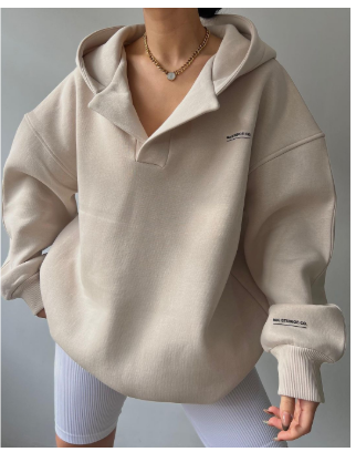 Dam Hoodie | Vardaglig & Elegant | Vintervärme & Komfort | Mjuk Polyester