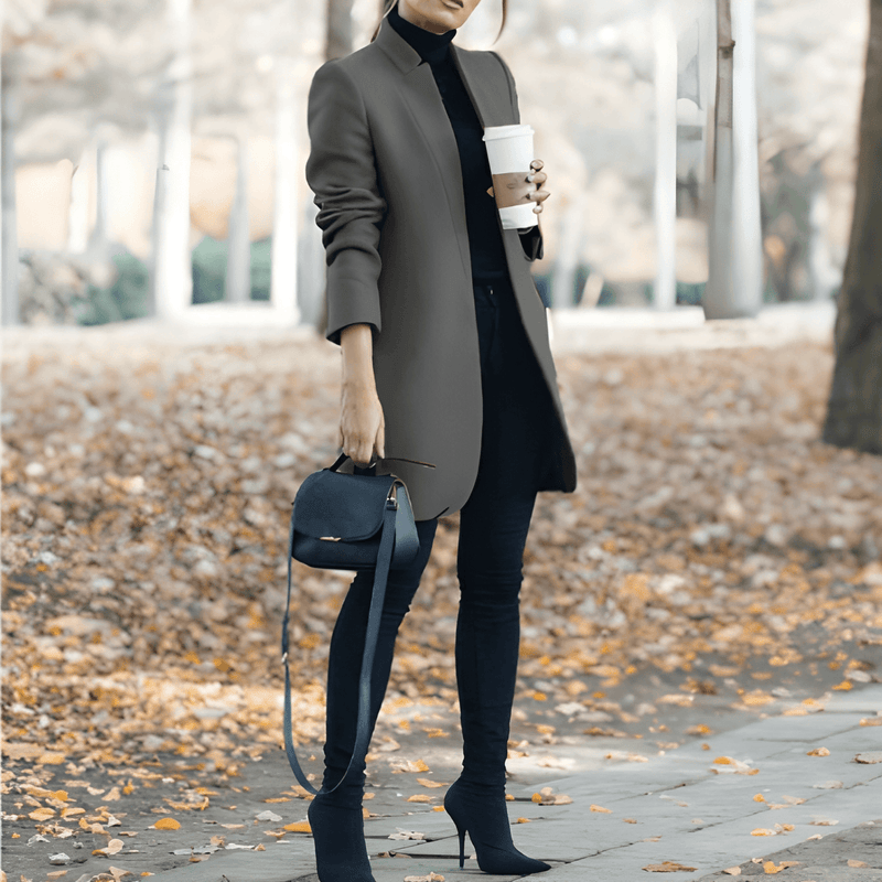 Kappa Dam | Ståkrage & Elegant Stil | Varm Höstfavorit | Polyester