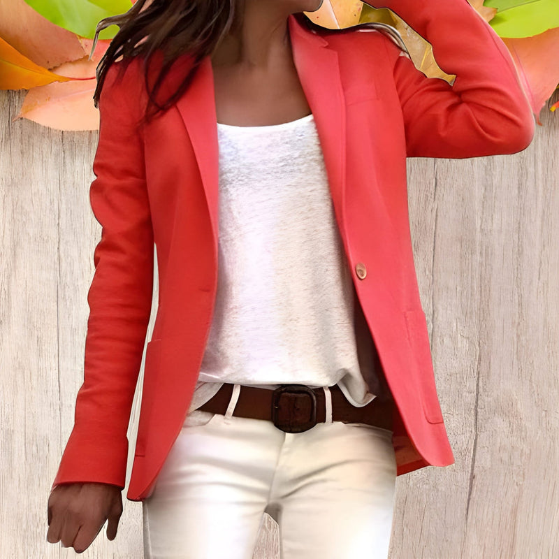 Blazer för Dam | Figursydd med Slag & Knäppning | Långärmad | Polyester
