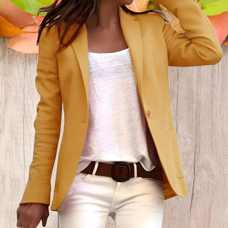Blazer för Dam | Figursydd med Slag & Knäppning | Långärmad | Polyester