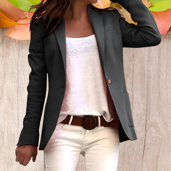 Blazer för Dam | Figursydd med Slag & Knäppning | Långärmad | Polyester