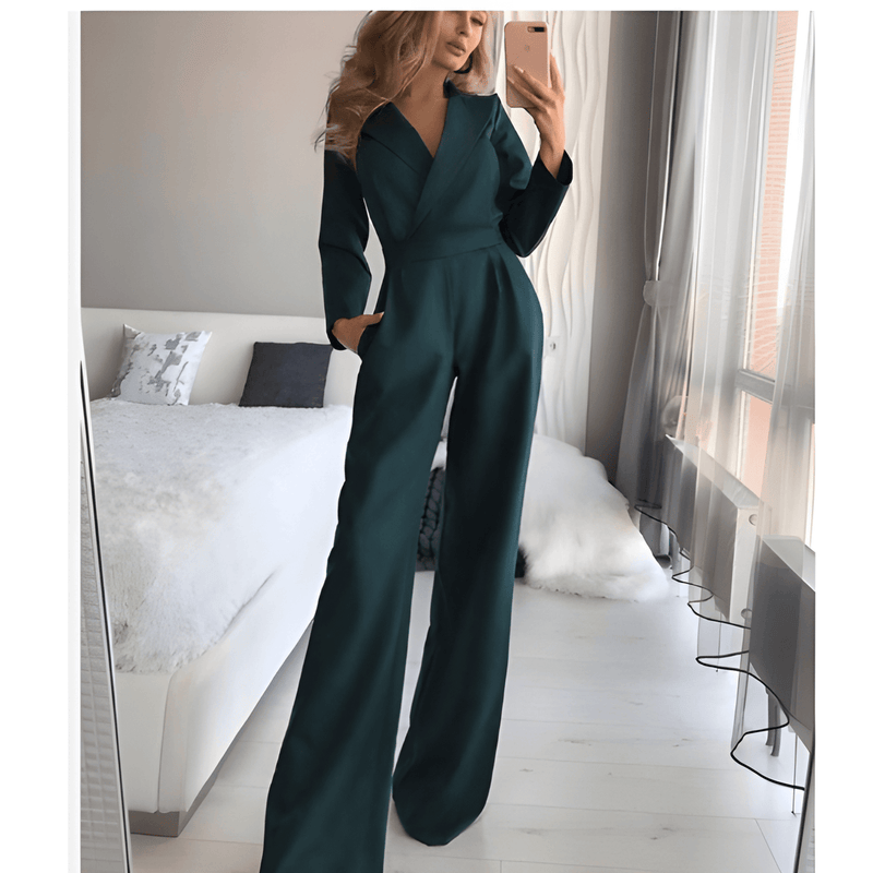 Jumpsuit Dam | Breda Axelband | Smickrande Passform | Acetat