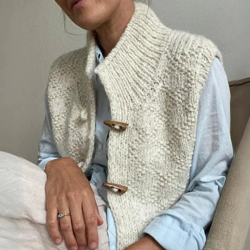 Ärmlös Väst Dam | Minimalistisk Chic | Elegant & Mångsidig | Polyester