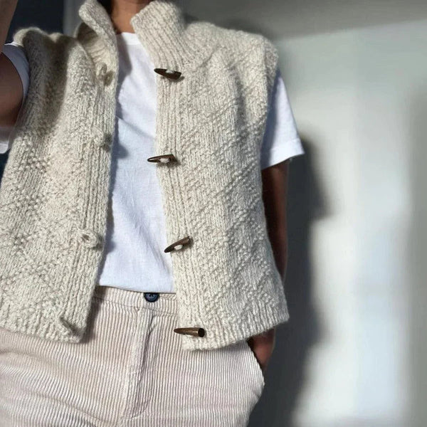 Ärmlös Väst Dam | Minimalistisk Chic | Elegant & Mångsidig | Polyester